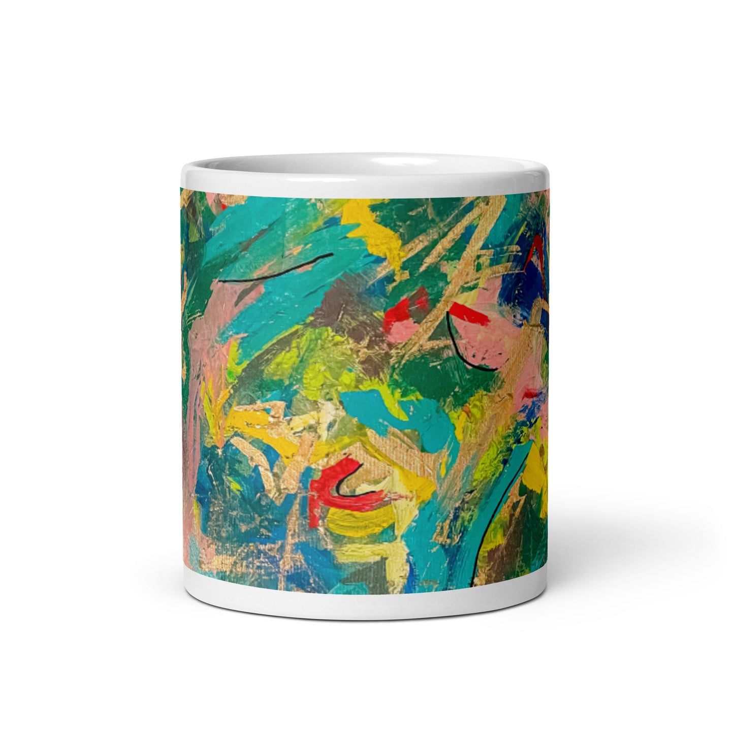 Thin Black Line glossy mug