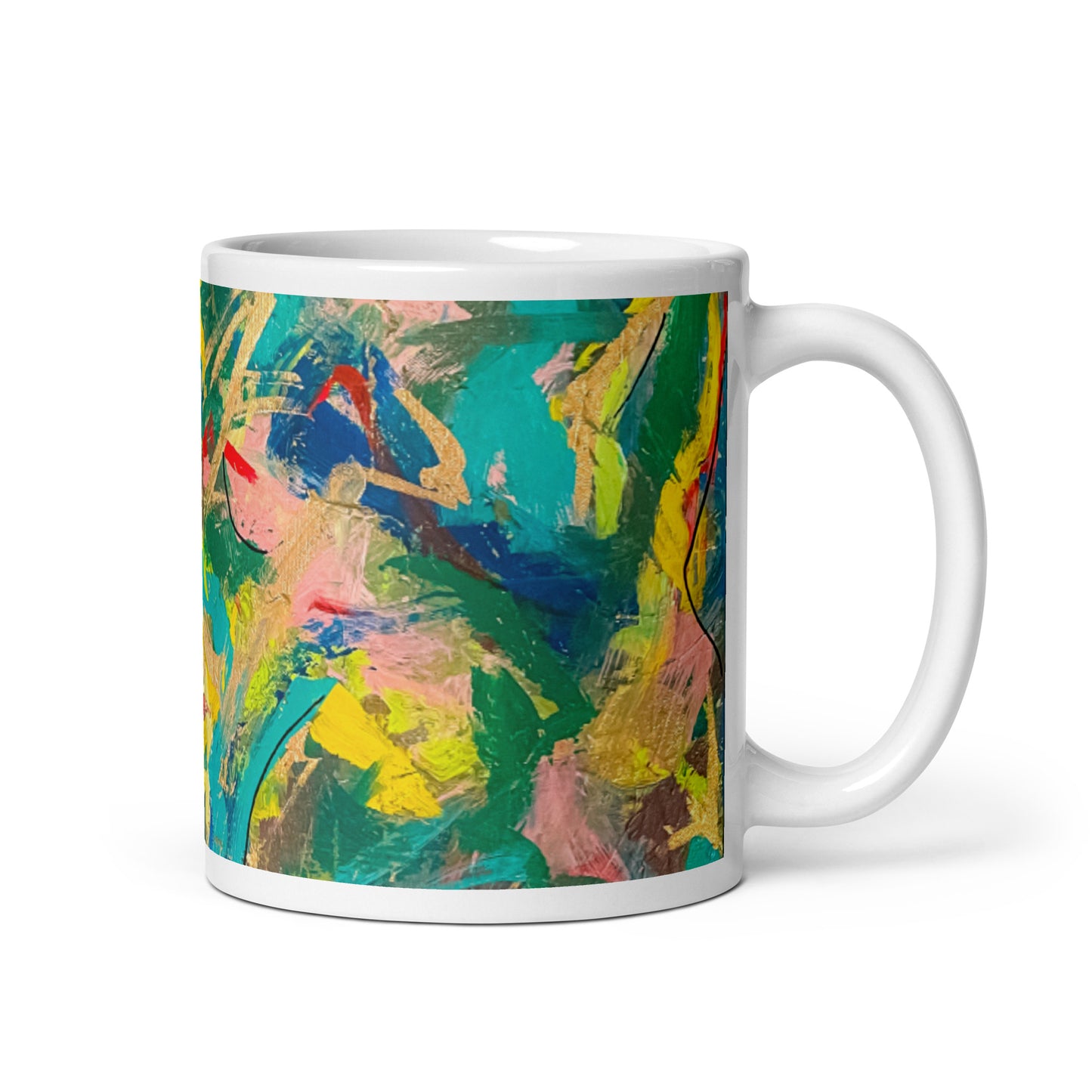 Thin Black Line glossy mug